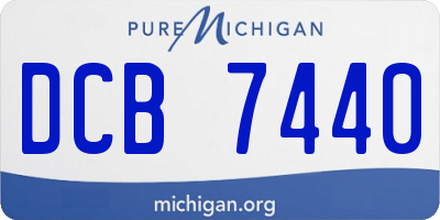 MI license plate DCB7440