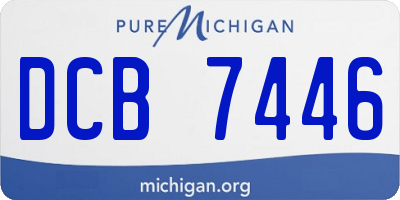 MI license plate DCB7446