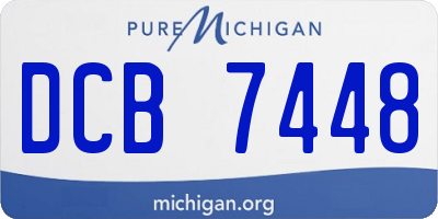 MI license plate DCB7448