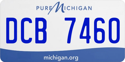 MI license plate DCB7460