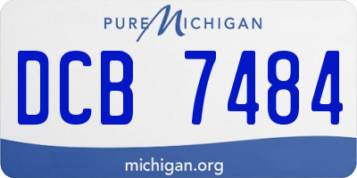 MI license plate DCB7484