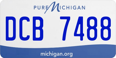 MI license plate DCB7488
