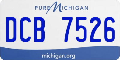 MI license plate DCB7526