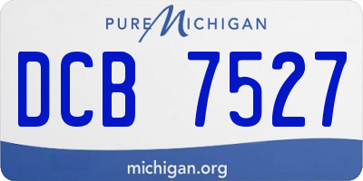 MI license plate DCB7527