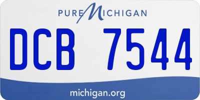 MI license plate DCB7544