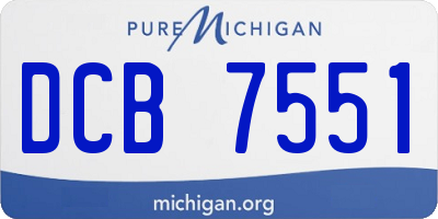 MI license plate DCB7551