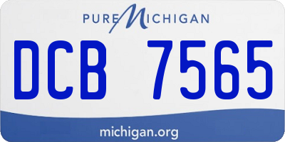 MI license plate DCB7565