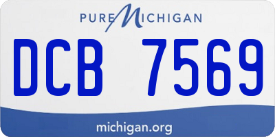 MI license plate DCB7569