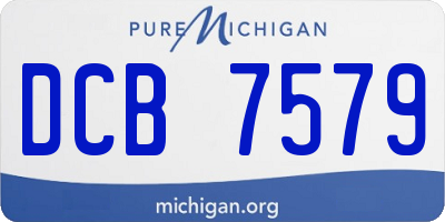 MI license plate DCB7579