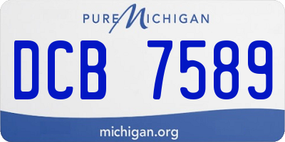 MI license plate DCB7589