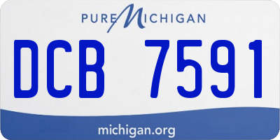 MI license plate DCB7591