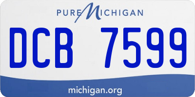 MI license plate DCB7599