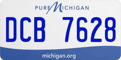 MI license plate DCB7628