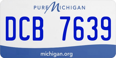 MI license plate DCB7639