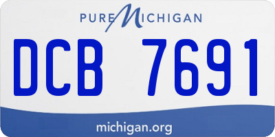 MI license plate DCB7691