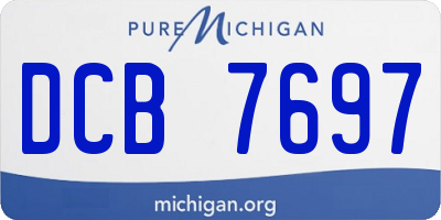 MI license plate DCB7697