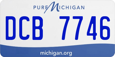 MI license plate DCB7746