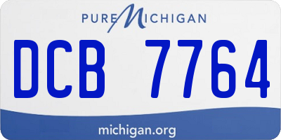 MI license plate DCB7764