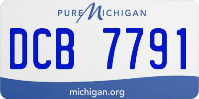 MI license plate DCB7791