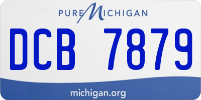 MI license plate DCB7879