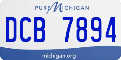 MI license plate DCB7894