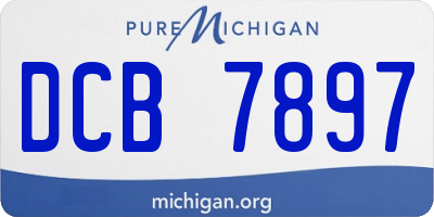 MI license plate DCB7897