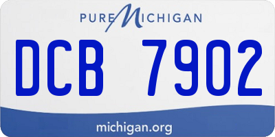 MI license plate DCB7902