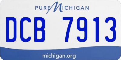 MI license plate DCB7913