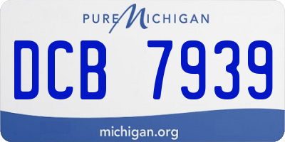 MI license plate DCB7939
