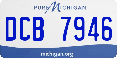 MI license plate DCB7946