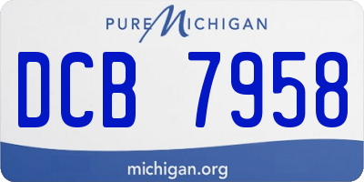 MI license plate DCB7958