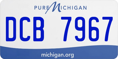 MI license plate DCB7967