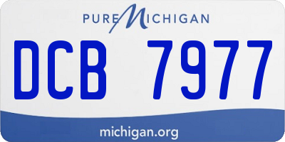 MI license plate DCB7977