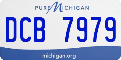 MI license plate DCB7979