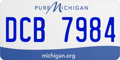 MI license plate DCB7984