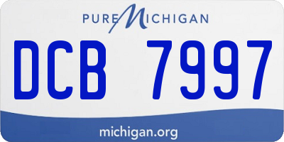 MI license plate DCB7997