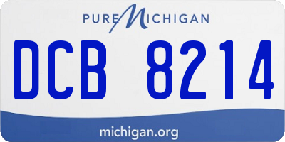 MI license plate DCB8214