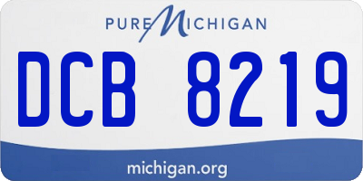 MI license plate DCB8219