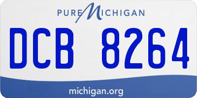 MI license plate DCB8264