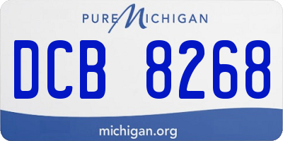 MI license plate DCB8268