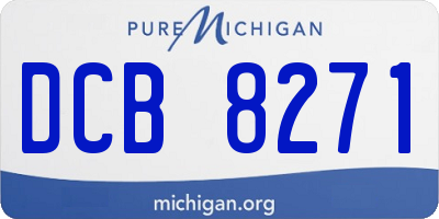MI license plate DCB8271