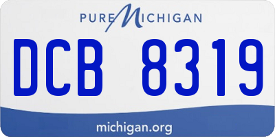 MI license plate DCB8319