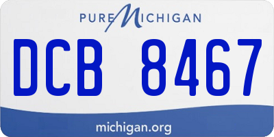 MI license plate DCB8467