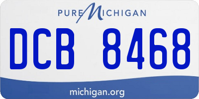 MI license plate DCB8468