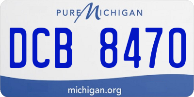 MI license plate DCB8470