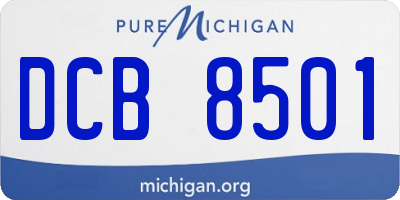 MI license plate DCB8501