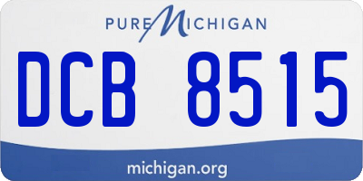 MI license plate DCB8515