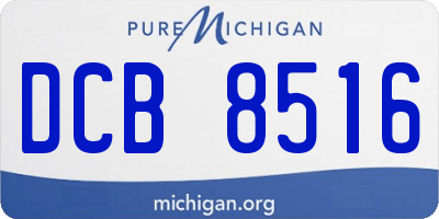 MI license plate DCB8516