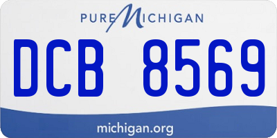 MI license plate DCB8569