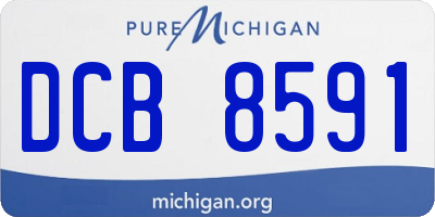 MI license plate DCB8591